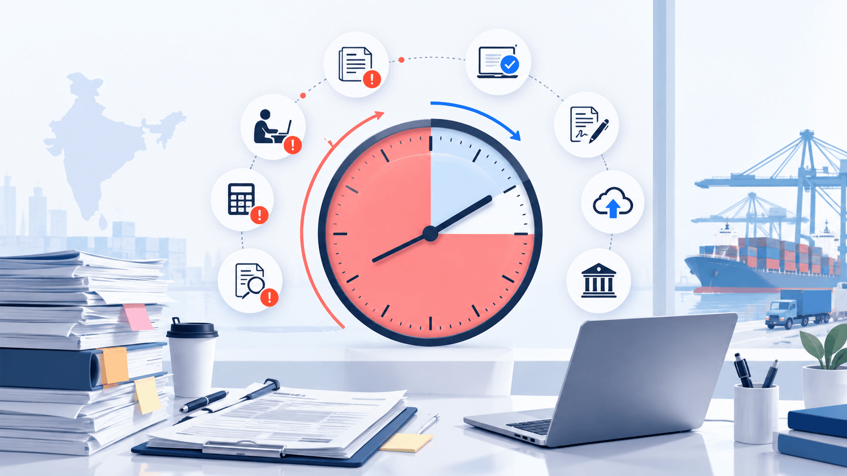 Customs clearance automation software for CHA in India reducing customs clearance time, manual documentation and ICEGATE workflow delays